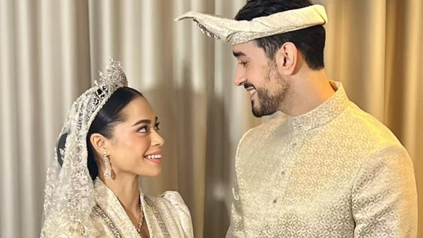 Il royal wedding di Pahang: l'abito che dialoga con Kate Middleton