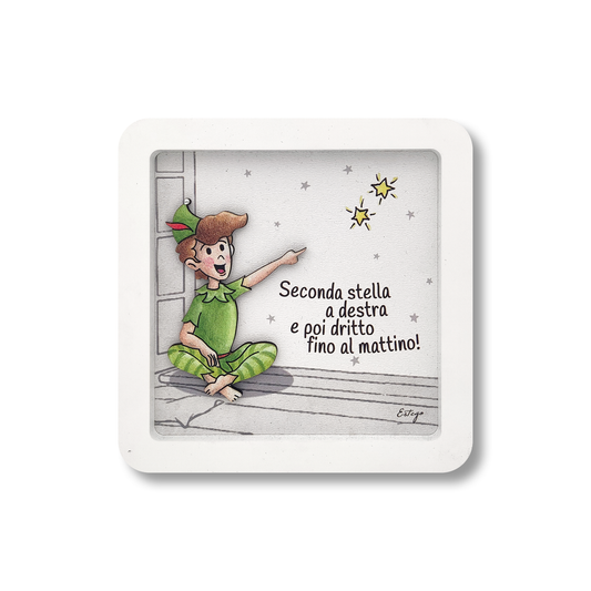 QUADRETTO PETER ESTEGO | in legno | 15x15cm