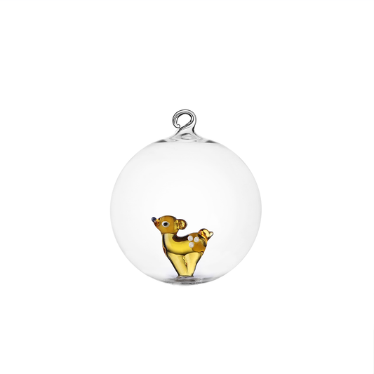 SFERA DI NATALE LONELY FAWN ICHENDORF MILANO | in vetro borosilicato