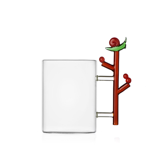 MUG LUMACA&BACCHE ICHENDORF MILANO | in vetro borosilicato