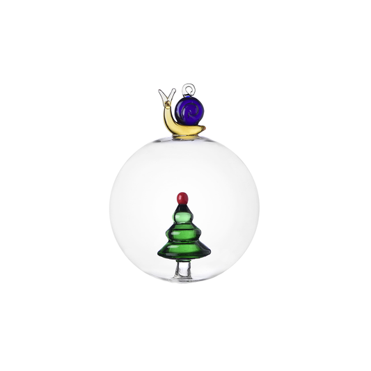 SFERA DI NATALE WISH TREE&LUMACA ICHENDORF MILANO | in vetro borosilicato
