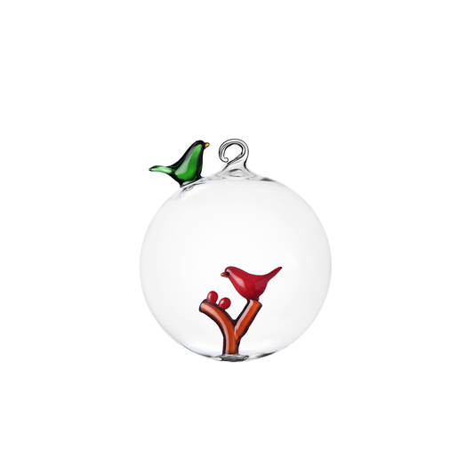 SFERA DI NATALE UCCELLINI ICHENDORF MILANO | in vetro borosilicato