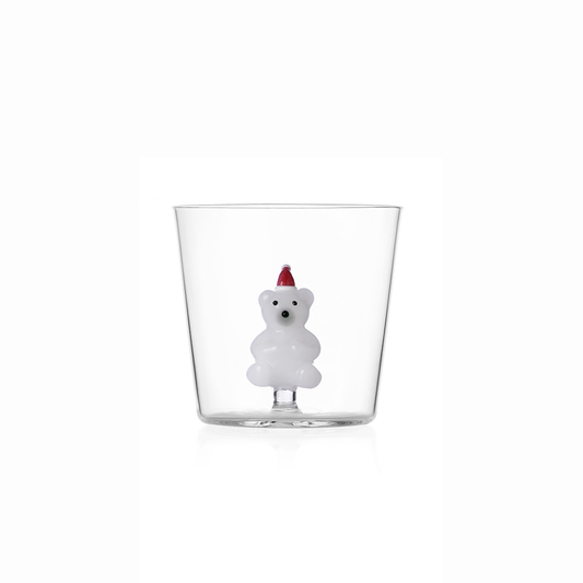 BICCHIERE ORSO BIANCO ICHENDORF MILANO | in vetro borosilicato