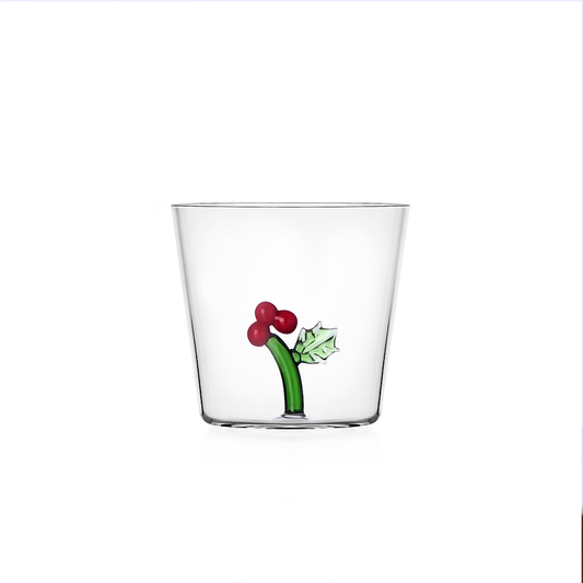 BICCHIERE BACCHE CHRISTMAS FLOWERS ICHENDORF MILANO | in vetro borosilicato