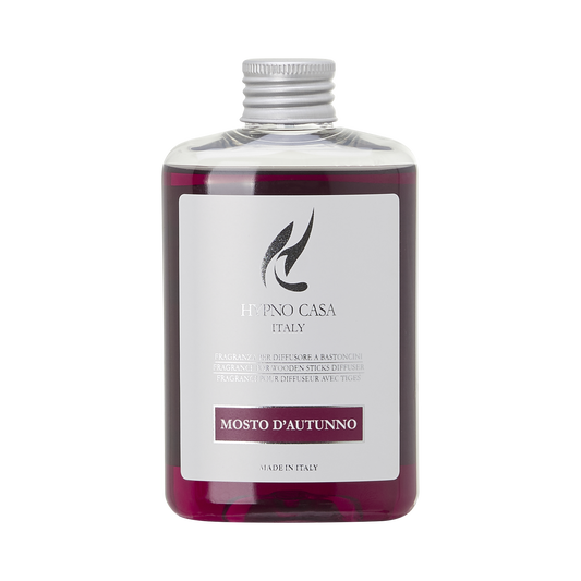 DIFFUSORE DI FRAGRANZA CON FIORE MOSTO D'AUTUNNO HYPNO CASA | in vaso di vetro | varie misure