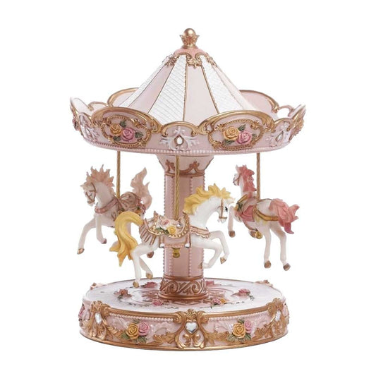 CARILLON CAROUSEL GIOIELLO ROSA ENCANTADA | in resina | varie misure