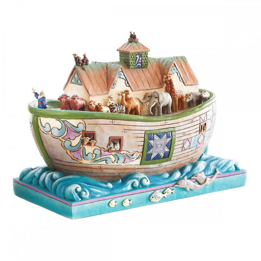 STATUINA ARCA DI NOE JIM SHORE | in resina | 28x14x21cm