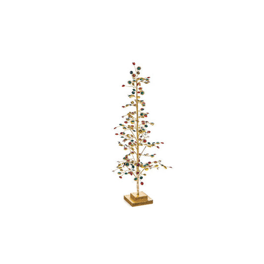 ALBERO DIAMOND BRUCO | in metallo con gemme colorate | 55cm