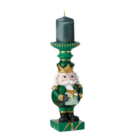 BABBO NATALE PORTACANDELA L'INFINITO BOMBONIERE | in resina | 14x12x31cm