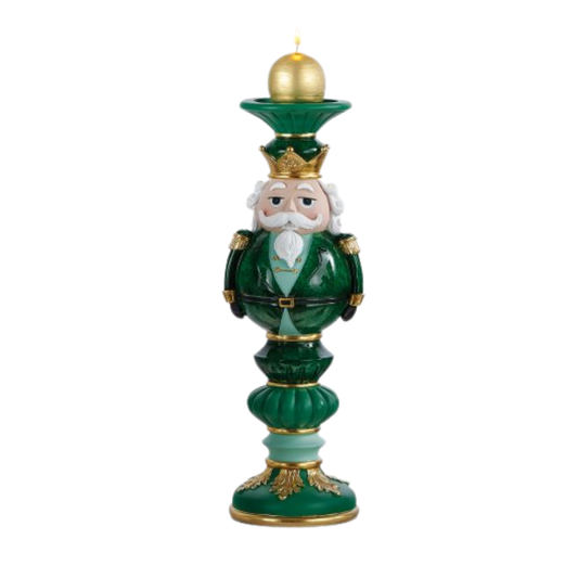 BABBO NATALE PORTACANDELA L'INFINITO BOMBONIERE | in resina | 14x13x40cm