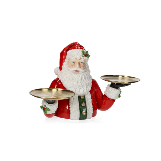 BABBO SCOTT CON VASSOIO BIZZOTTO | in poliresina | 76,3x44,5x46,8cm