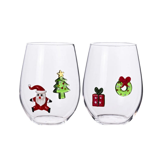 BICCHIERE W IL NATALE BRANDANI | in vetro | 2pz