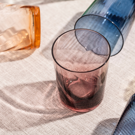 BICCHIERI TRIBECA GALBIATI MILANO | in vetro vari colori | 6pz