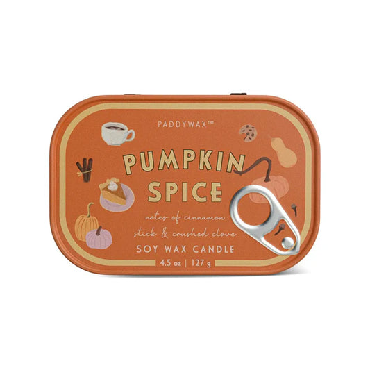 CANDELA BISTRO PUMPKIN SPICE PADDYWAX | in contenitore di latta | 127g