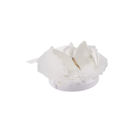 BOX DEGUSTAZIONE FARFALLA L'INFINITO BOMBONIERE | in porcellana | Ø10x7cm