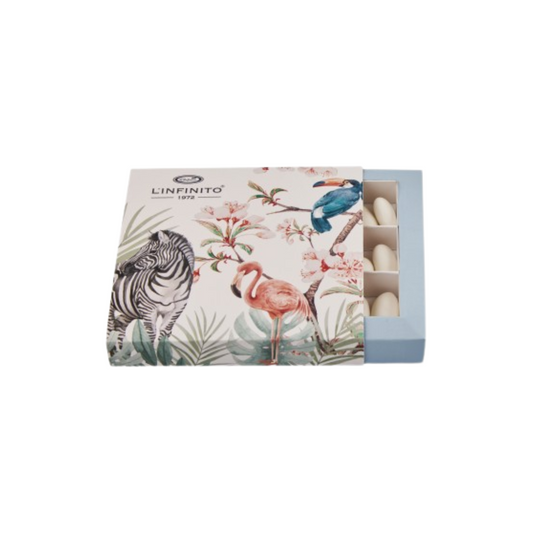 BOX PORTACONFETTI ESOTICA L'INFINITO BOMBONIERE | 12x12cm