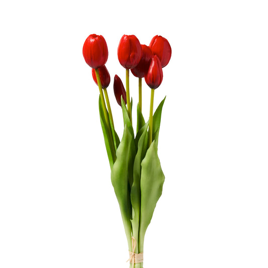 BUNDLE TULIPANO HENRIETTE | mazzetto con 7 fiori vari colori | 39cm