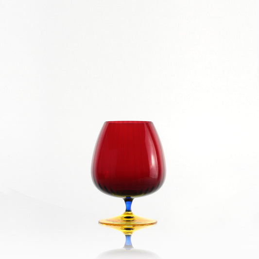 CALICE COGNAC JOY WEISSESTAL | in vetro vari colori | 2pz