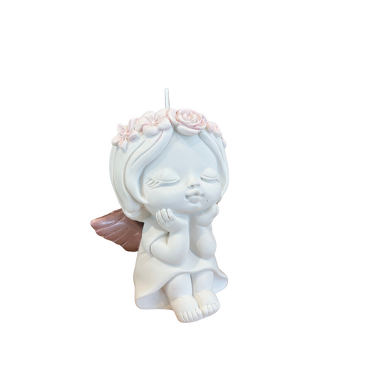 CANDELA BIMBA CON ALI GIOVINARTE | in resina | 10cm