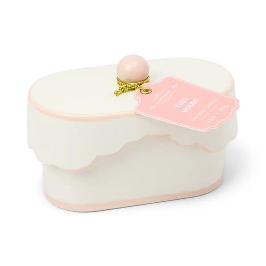 CANDELA CERAMIC DISH YUZU WOOD PADDYWAX | in vasetto in ceramica | 155g