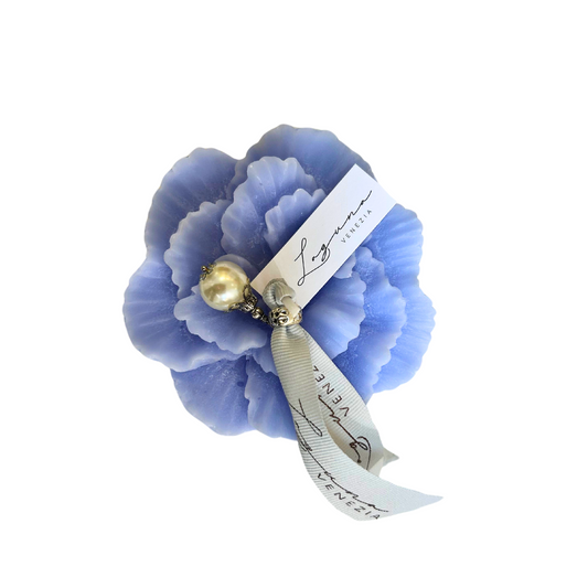 CANDELA GAROFANO CON PERLA LAGUNA VENEZIA | vari colori | varie misure