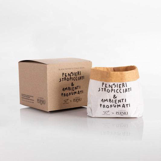 CANDELA PENSIERI PENSIERI STROPICCIATI PERNICI | cera di soia | 450g