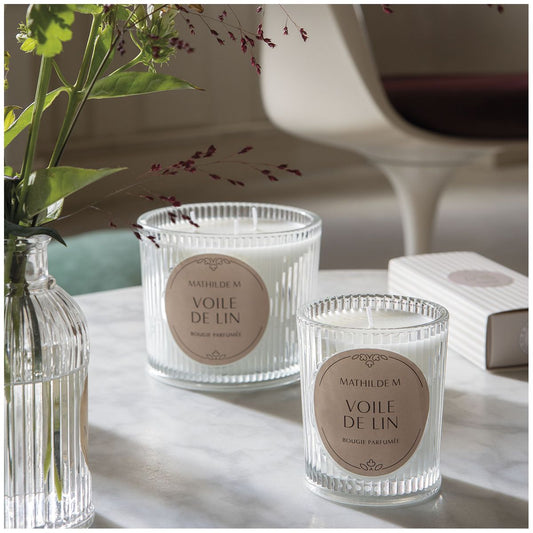CANDELA PROFUMATA LES INTEMPORELLES MATHILDE M. | fragranza Voile de Lin | 145g
