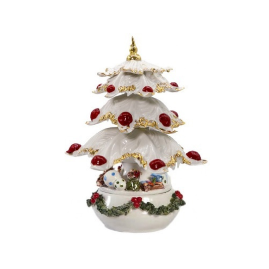 CARILLON ALBERO DI NATALE SBORDONE PORCELLANE | in porcellana Capodimonte
