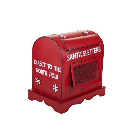 CASSETTA DELLA POSTA DI BABBO NATALE BRANDANI | in metallo | 35x25x35cm