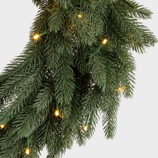 CORONA MUIR BIZZOTTO | in pino verde con microled | Ø60cm