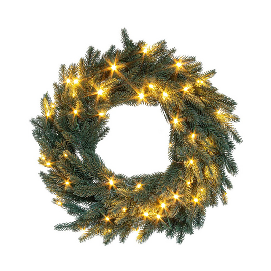 CORONA MUIR BIZZOTTO | in pino verde con microled | Ø60cm