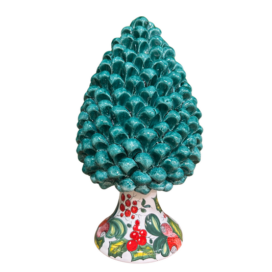 COSTANZA AGRIFOGLIO | Pigna con piede decorato | varie misure