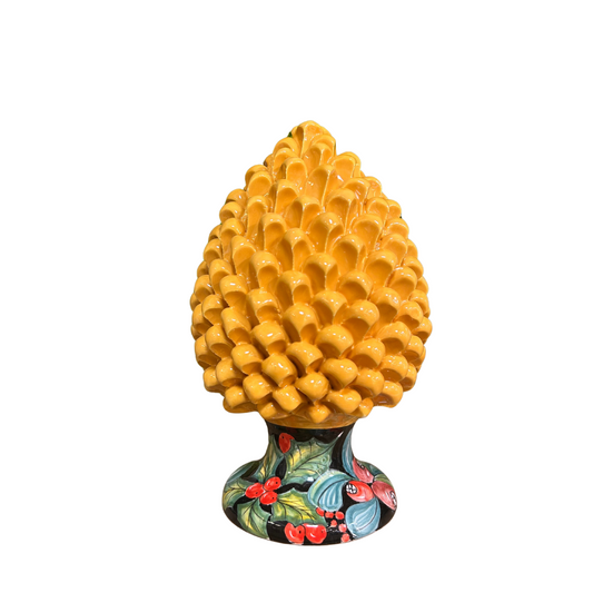 COSTANZA AGRIFOGLIO | Pigna con piede decorato | varie misure