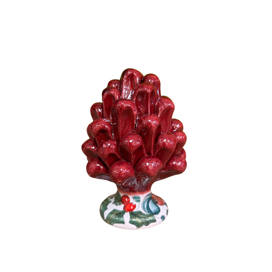 COSTANZA AGRIFOGLIO | Pigna con piede decorato | varie misure