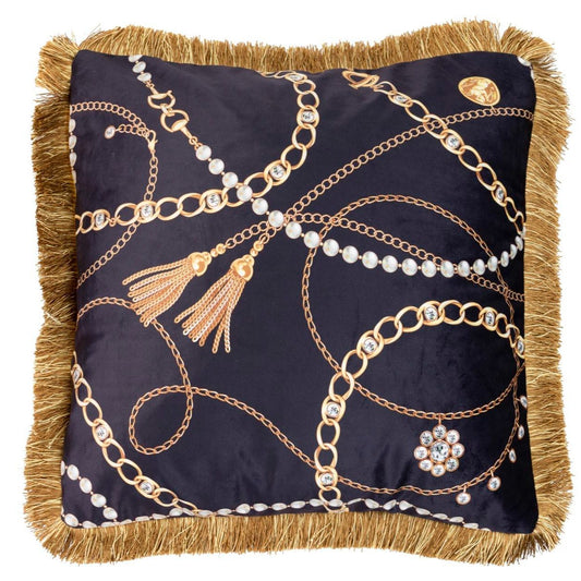 CUSCINO VELVET ETHAN CHLOE | in piume d'oca | 45x13x45cm