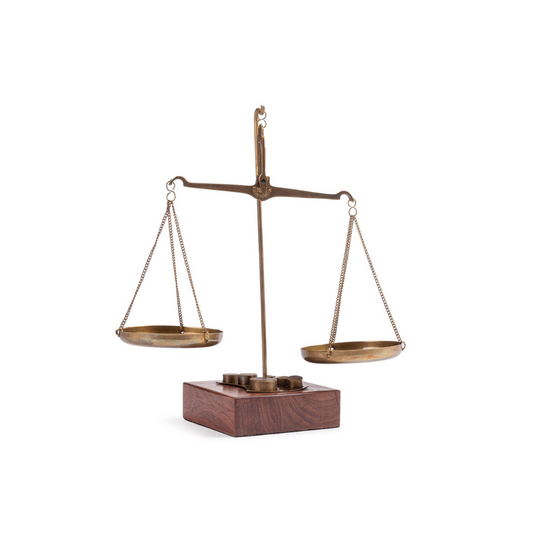 DECORAZIONE BILANCIA ADVENTURE BIZZOTTO | in legno | 20x8,5x22,5cm