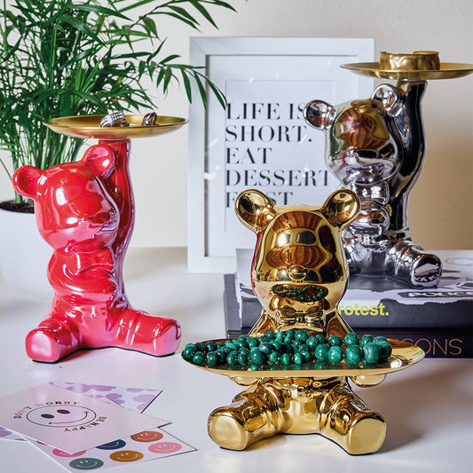 ORSO VASSOIO ANDREA FONTEBASSO | in ceramica vari colori | 21cm