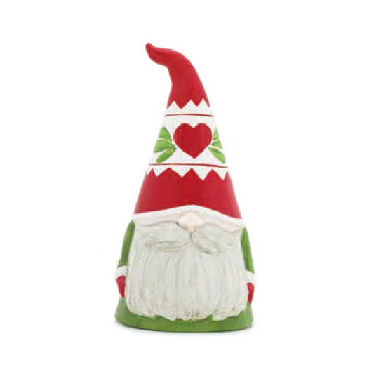 GNOMO CUORE SBORDONE PORCELLANE | in porcellana Capodimonte | 13x27cm