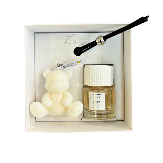 KIT BABY PROFUMATORE E CANDELA LAGUNA VENEZIA | varie profumazioni | 15x15cm