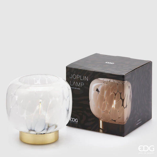 LAMPADA JOPLIN EDG | in vetro vari colori | Ø15x14cm