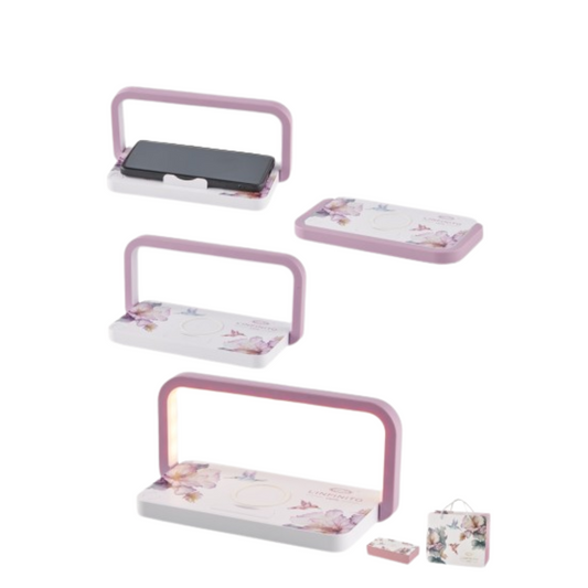 LAMPADA WIRELESS COLIBRÌ L'INFINITO BOMBONIERE | usb | 21x11x16cm