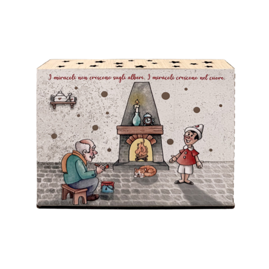 LAMPADA "I MIRACOLI CRESCONO" ESTEGO | in laminato e legno vari colori | 16x5x12cm