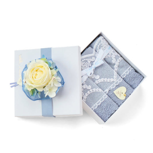 SET LAVETTE SARA'S IDEA | con ricamo sartoriale | 3pz