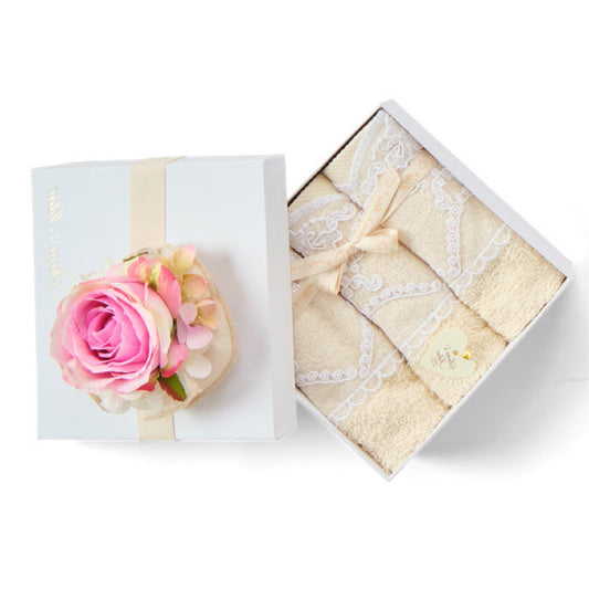 SET LAVETTE SARA'S IDEA | con ricamo sartoriale | 3pz