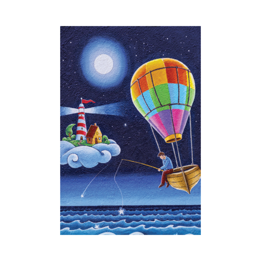 MAGNETE A PESCA DI SOGNI ESTEGO | in legno | 8x5,5cm