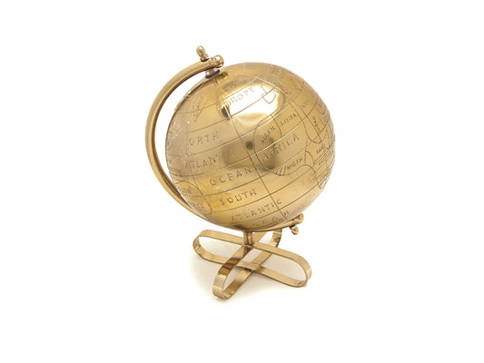 MAPPAMONDO METAL BRUCO | in metallo | Ø18x27cm