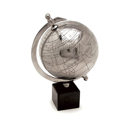 MAPPAMONDO MARMO BRUCO | base marmo | Ø17x27cm