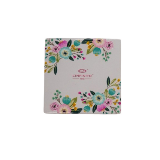 MATTONELLA SOTTOPETOLA FIORATO L'INFINITO BOMBONIERE | in ceramica | 11x11cm