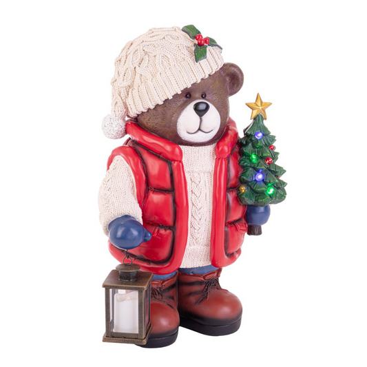 ORSO CHATFIELD BIZZOTTO | in poliresina con led | 42x32x65,5cm