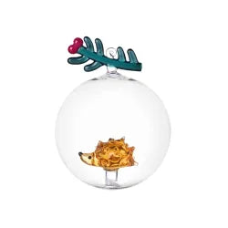 PALLA NATALE ICHENDORF MILANO | in vetro con riccio